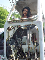 Eve Miller On An Old Excavator - image nr. 12