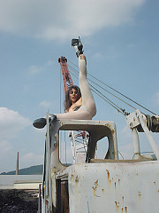 Eve Miller On An Old Excavator - image nr. 7