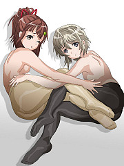 Two painted girls in pantyhose - image nr. 6