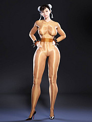 Drawn street fighter girls showing off - image nr. 3