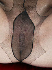 A beauty girl in sheer black pantyhose - image nr. 13